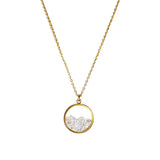 Collier Médaillon Cristal doré à l'Or - Charles Orwin