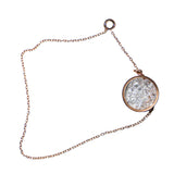 Bracelet Médaillon Cristal doré à l'Or Rose - Charles Orwin