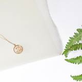 Collier Médaillon Champagne doré à l'Or Rose - Charles Orwin