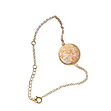 Bracelet Médaillon Champagne doré à l'Or - Charles Orwin