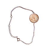 Bracelet Médaillon Champagne doré à l'Or Rose - Charles Orwin